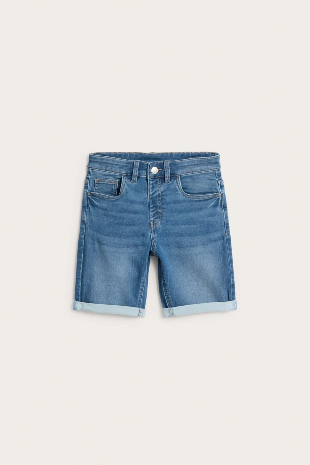 Joustavat farkkushortsit collegedenimistä | Vaalea denim | Lapset | Kappahl