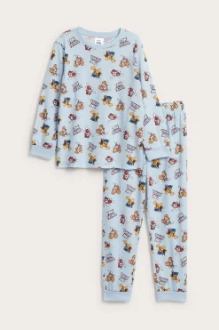 Kaksiosainen pyjama, jossa on Ryhmä Hau -kuvio | Vaaleansininen | Lapset | Kappahl