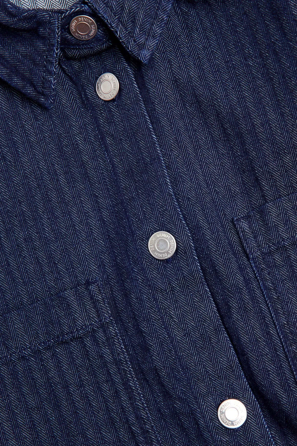 Kalanruotokuvioinen lyhythihainen paita | Tumma denim | Naiset | Kappahl