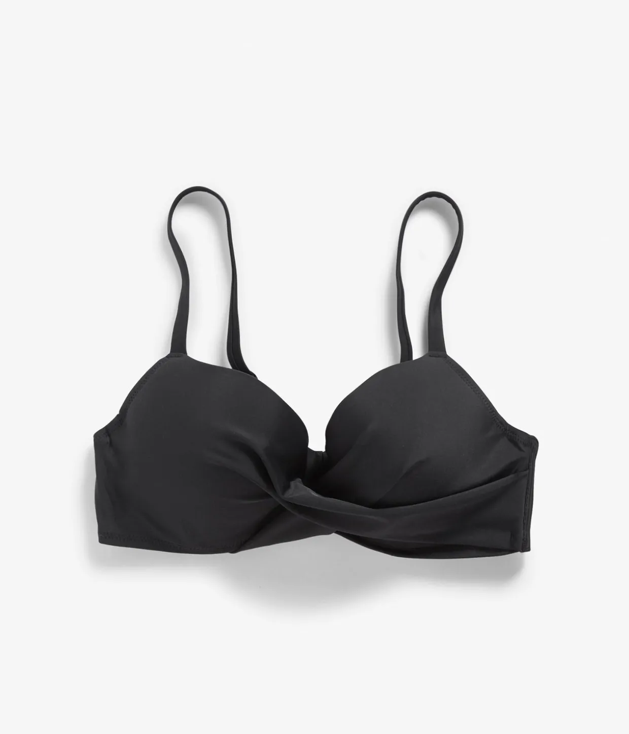 Kietaisumallinen bikiniyläosa | Musta | Naiset | Kappahl