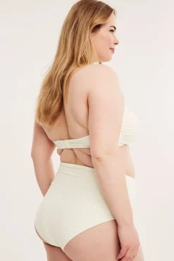 Korkeavyötäröinen bikinialaosa | Luonnonvalkoinen | Naiset | Kappahl