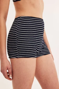 Korkeavyötäröiset bikinishortsit | Tummansininen | Naiset | Kappahl