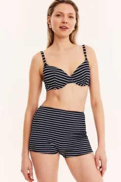 Korkeavyötäröiset bikinishortsit | Tummansininen | Naiset | Kappahl