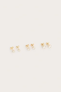 Korvakorut, 3-pack | Kulta | Naiset | Kappahl