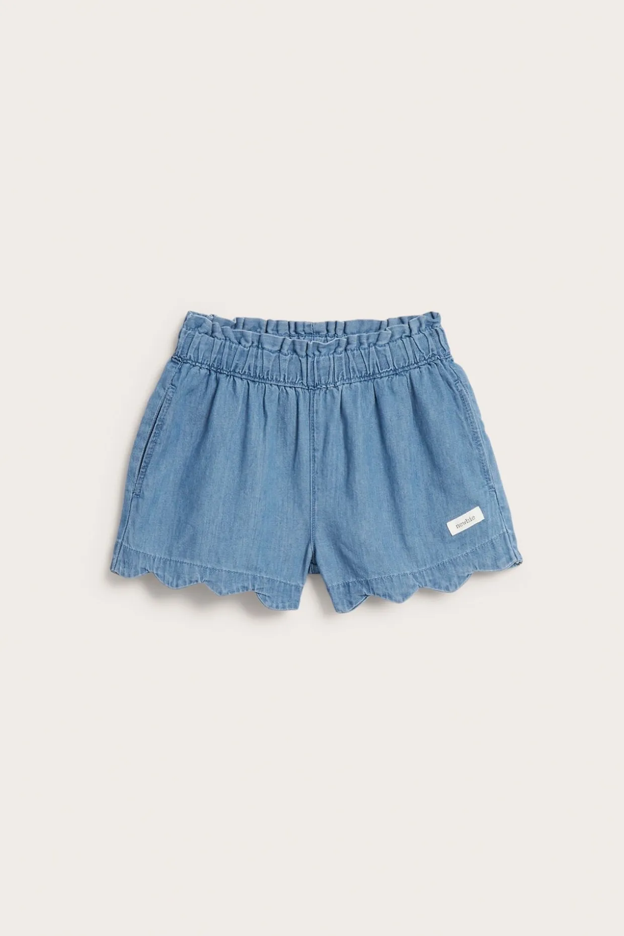 Kudottua farkkukangasta olevat shortsit | Vaalea denim | Lapset | Newbie