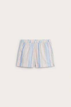 Kudottua puuvillaa olevat pyjamashortsit