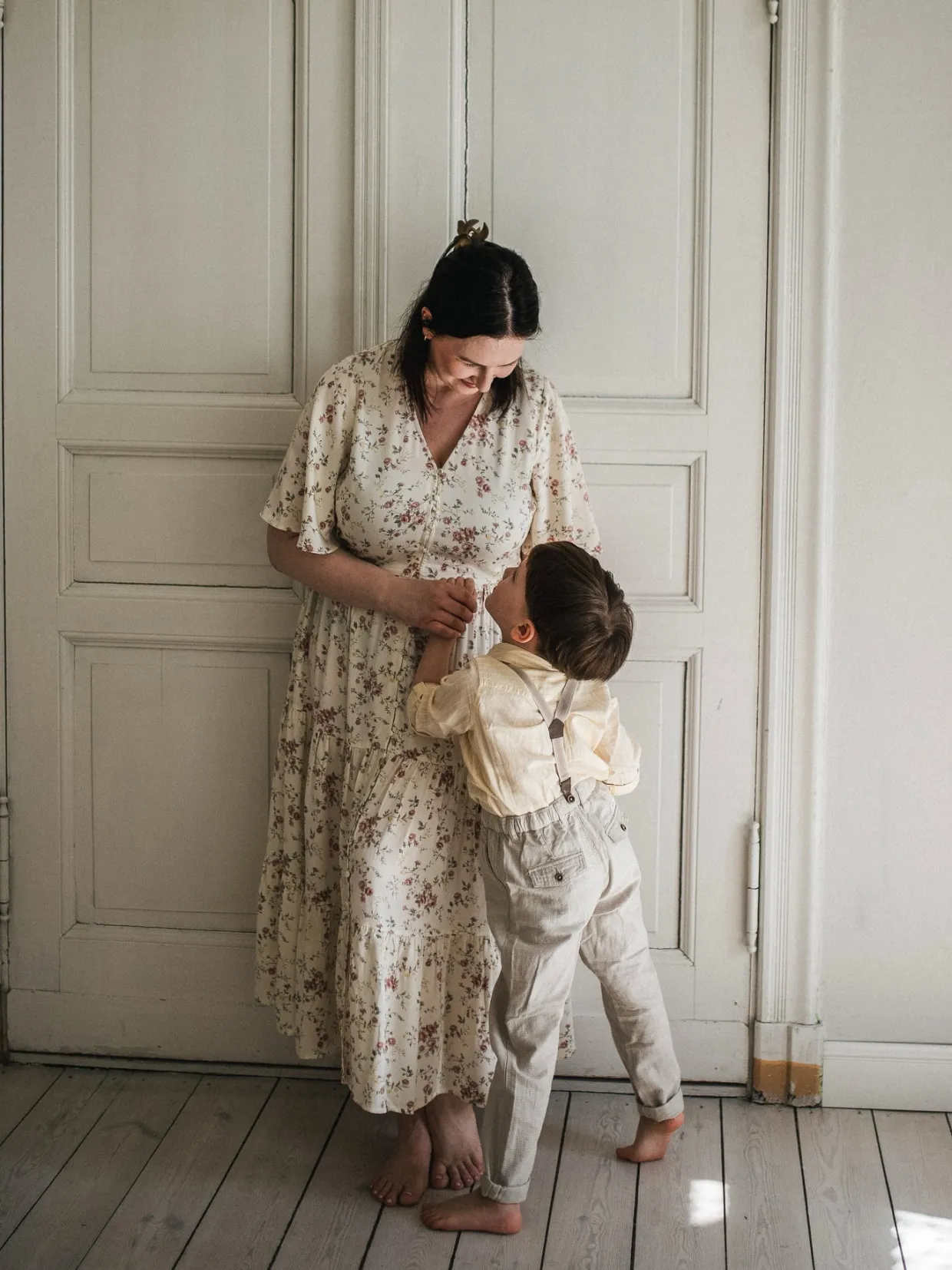 Kudotut housut, joissa on henkselit | Beige | Lapset | Newbie