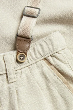 Kudotut housut, joissa on henkselit | Beige | Lapset | Newbie