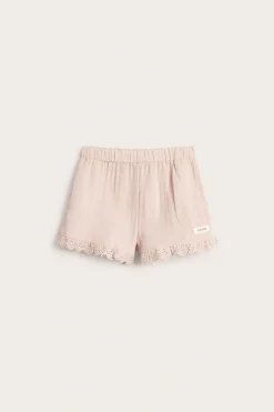 Kudotut röyhelösomisteiset shortsit | Vaaleanpunainen | Lapset | Newbie