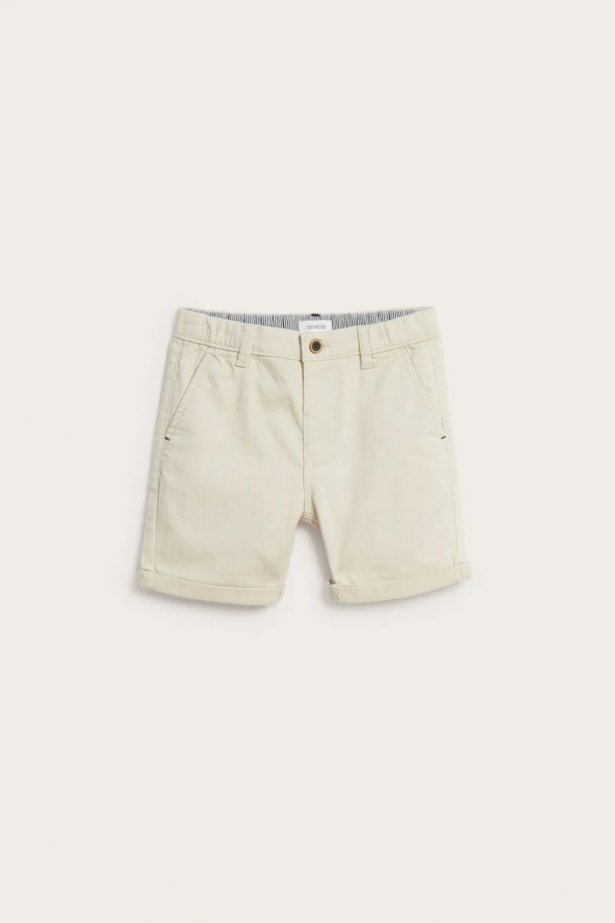 Kudotut shortsit, jossa taskut | Beige | Lapset | Newbie