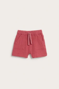 Kudotut shortsit | Punainen | Vauvat | Newbie