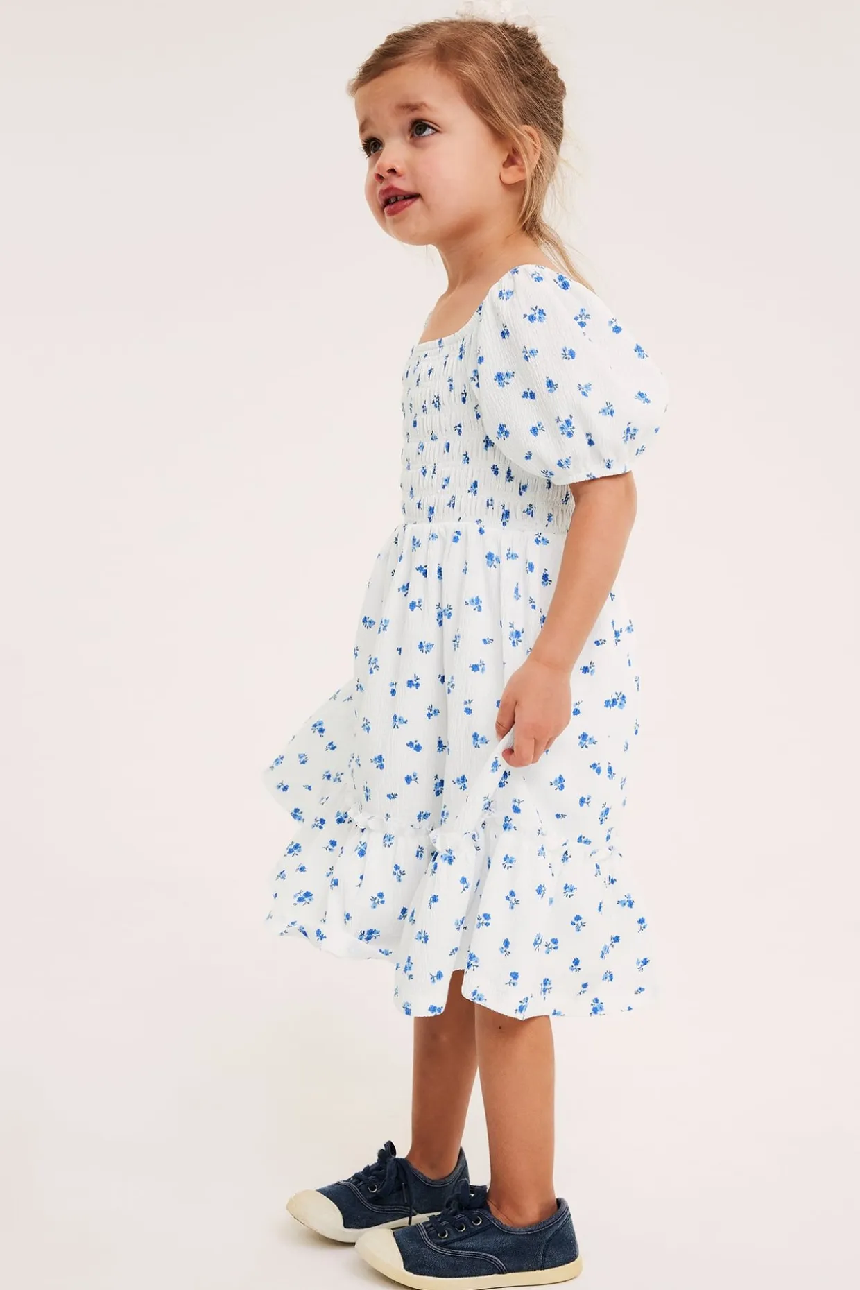 Kukallinen jerseymekko | Luonnonvalkoinen | Lapset | Kappahl