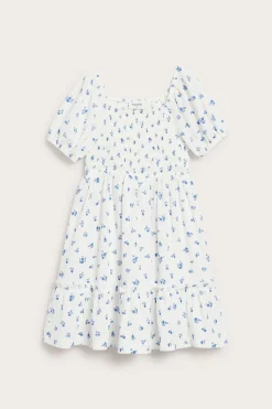 Kukallinen jerseymekko | Luonnonvalkoinen | Lapset | Kappahl