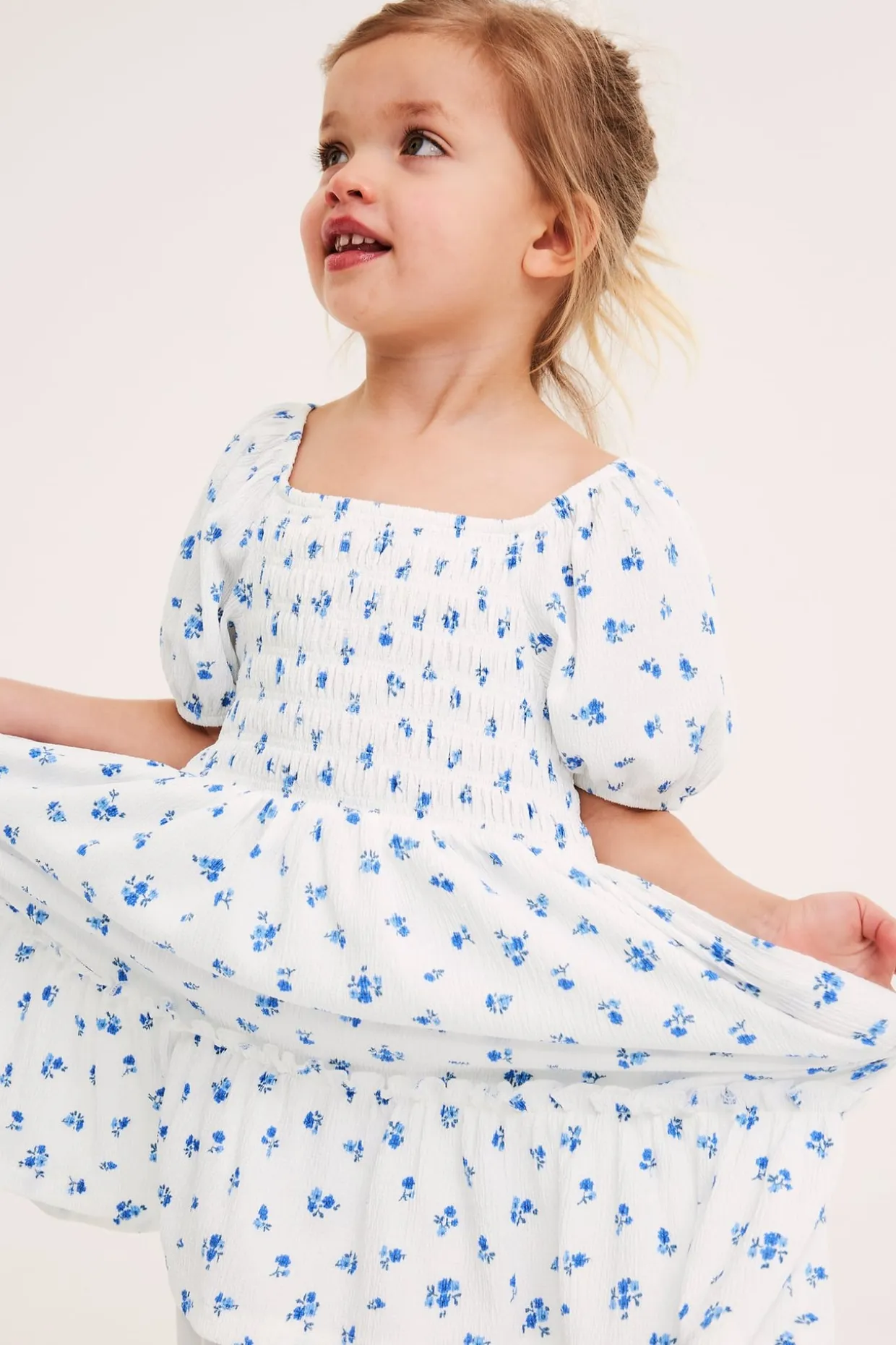 Kukallinen jerseymekko | Luonnonvalkoinen | Lapset | Kappahl