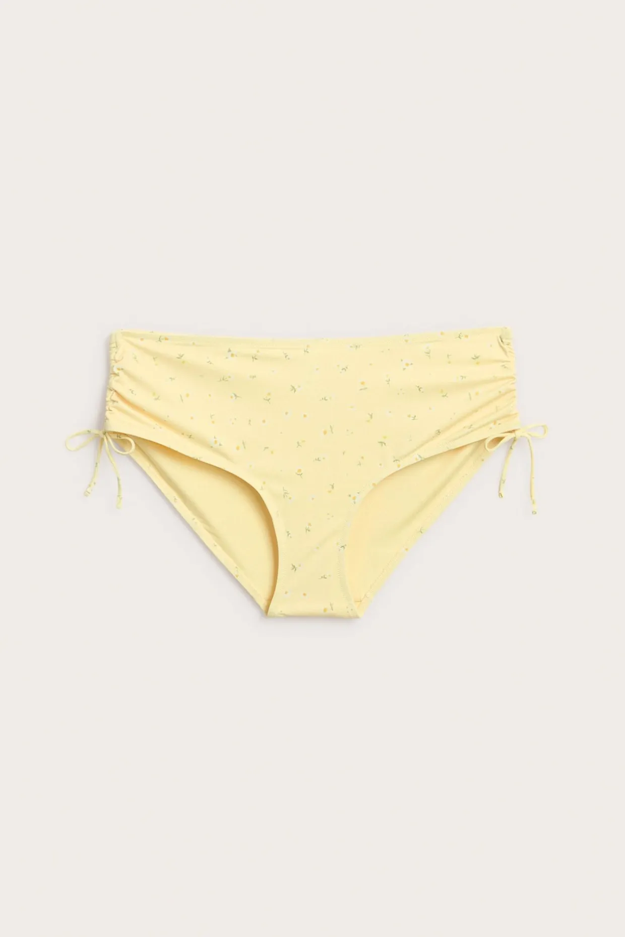 Kukkakuvioinen bikinialaosa solmittavilla nauhoilla | Vaaleanbeige | Naiset | Kappahl