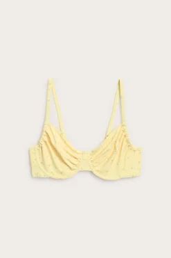 Kukkakuvioinen bikiniyläosa, jossa on kaarituet | Vaaleanbeige | Naiset | Kappahl