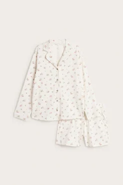 Kukkakuvioinen Newbie Woman -pyjama | Luonnonvalkoinen | Lapset | Newbie