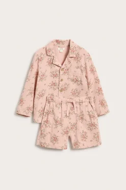 Kukkakuvioinen pyjama | Pinkki | Lapset | Newbie
