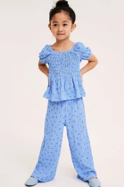 Kukkakuvioiset culotte-housut | Vaaleansininen | Lapset | Kappahl