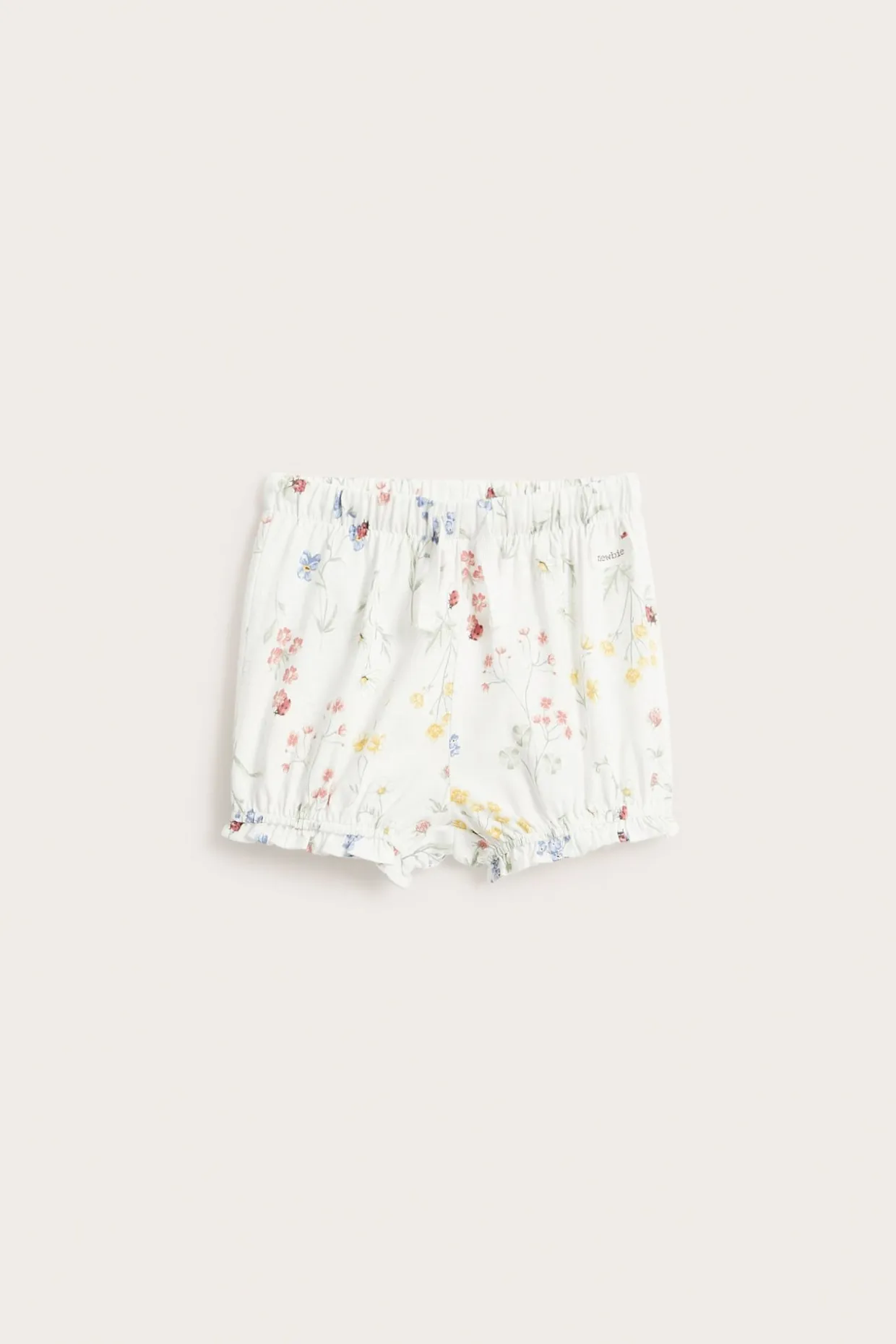 Kukkakuvioiset jerseyshortsit | Luonnonvalkoinen | Vauvat | Newbie