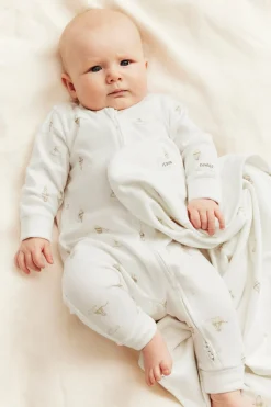 Kuumailmapallokuvioinen pyjama | Luonnonvalkoinen | Vauvat | Newbie