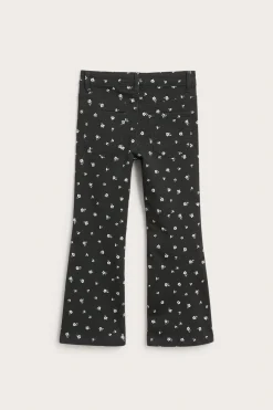 Kuvioidut bootcut-malliset tvillifarkut | Musta | Lapset | Kappahl