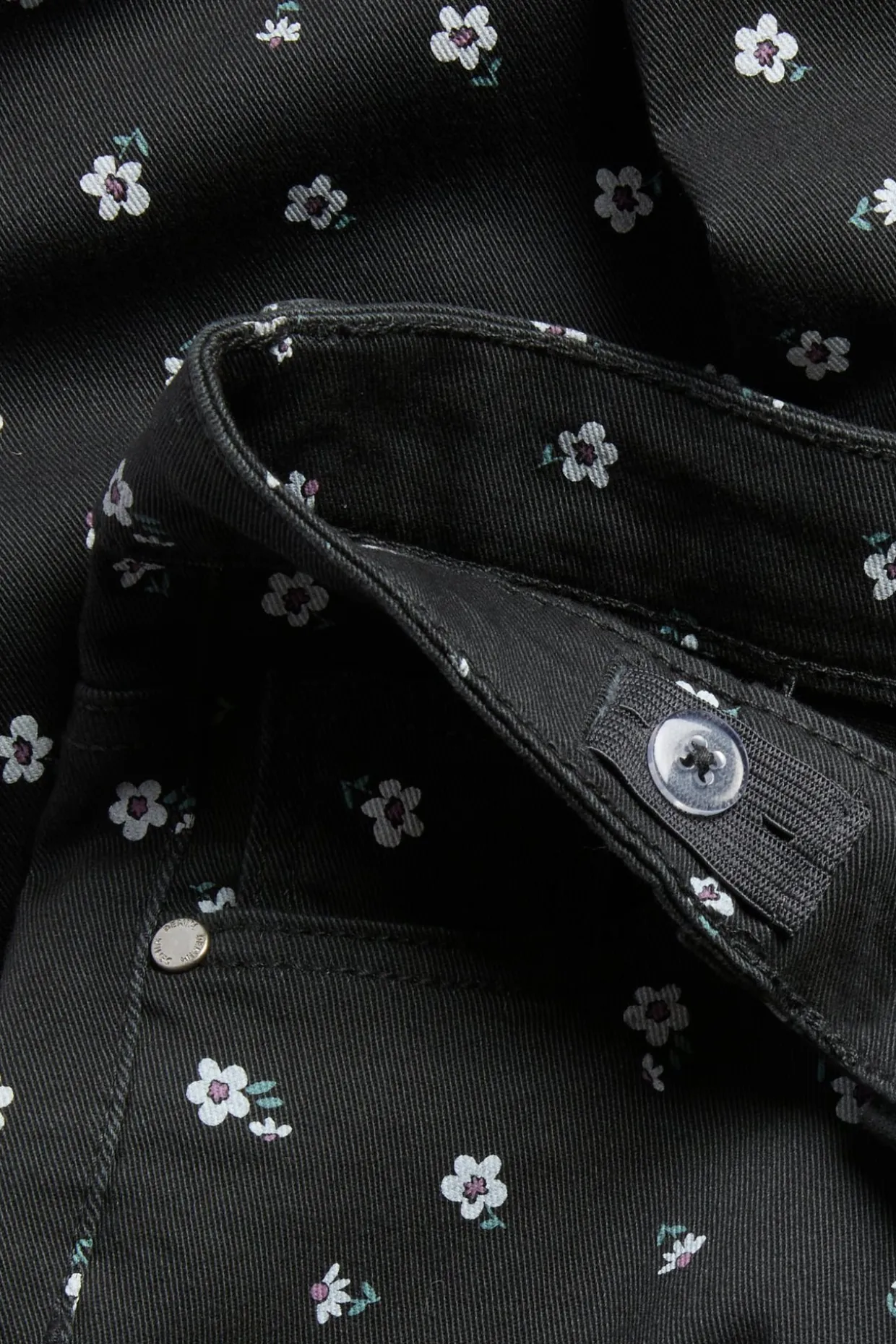 Kuvioidut bootcut-malliset tvillifarkut | Musta | Lapset | Kappahl