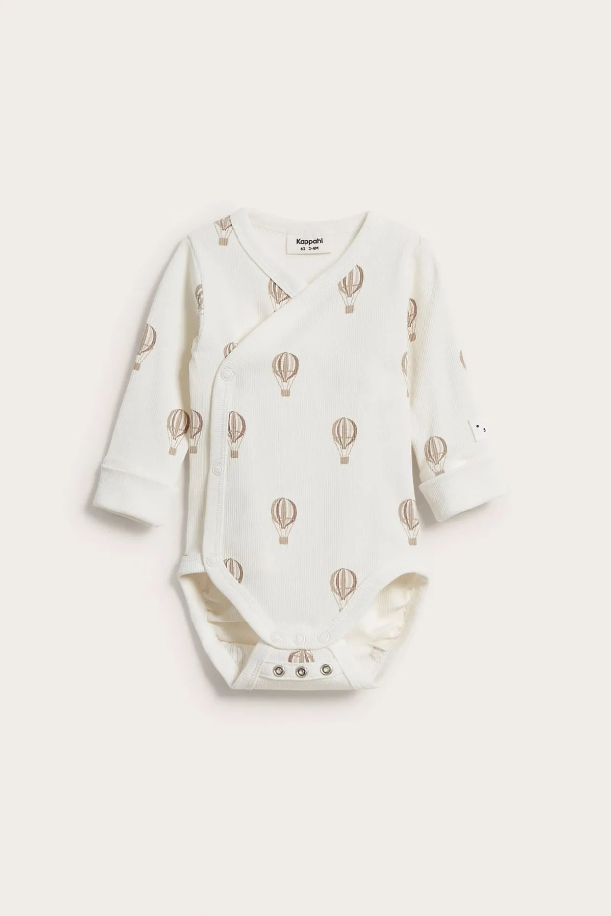 Kuvioitu ribattu vauvojen body | Beige | Vauvat | Kappahl