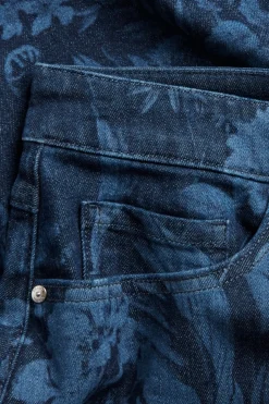 Kuviollinen farkkuhame | Denim | Naiset | Kappahl