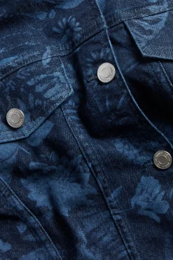 Kuviollinen farkkutakki | Denim | Naiset | Kappahl