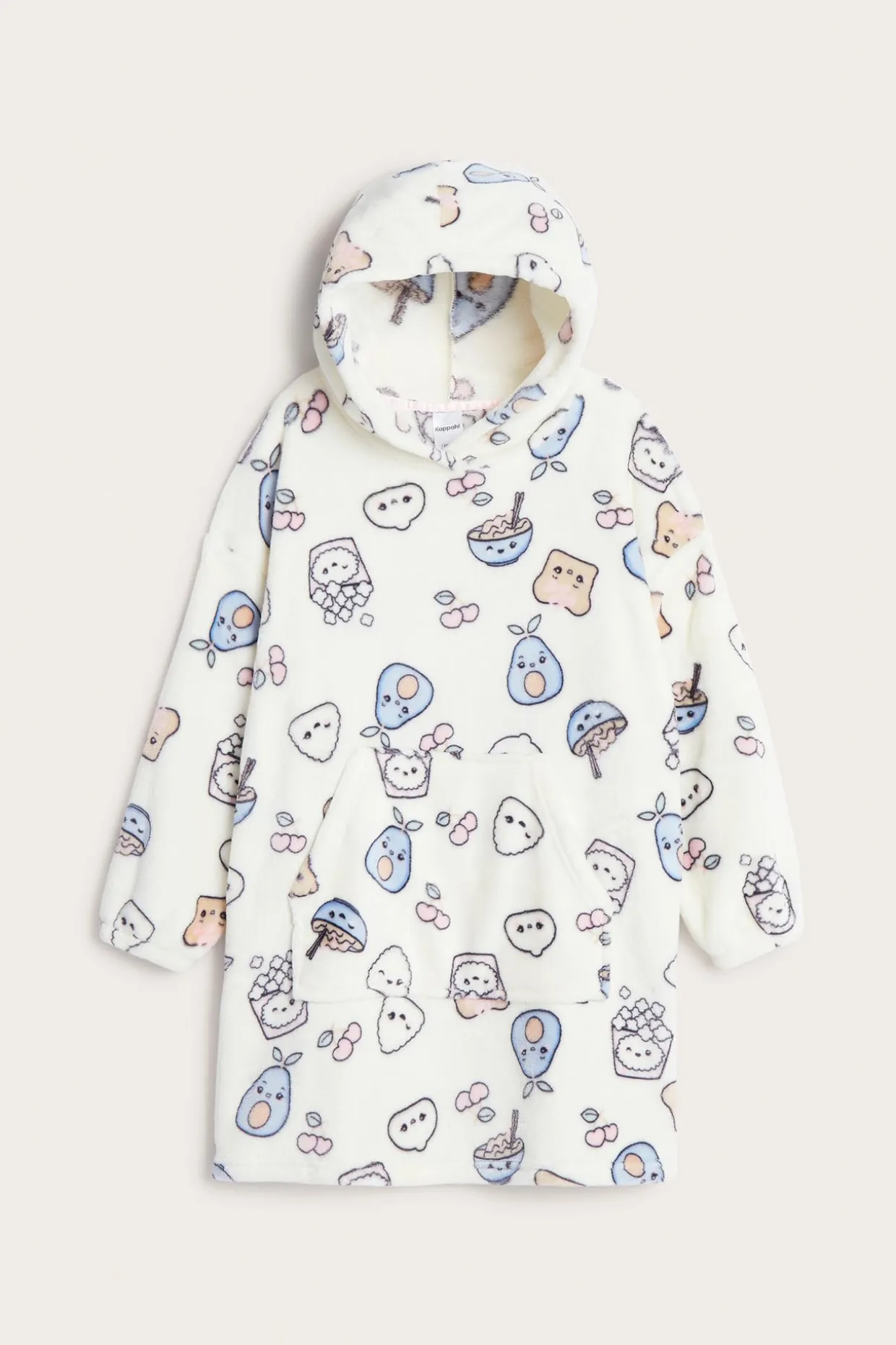 Kuviollinen fleecehuppari | Luonnonvalkoinen | Lapset | Kappahl