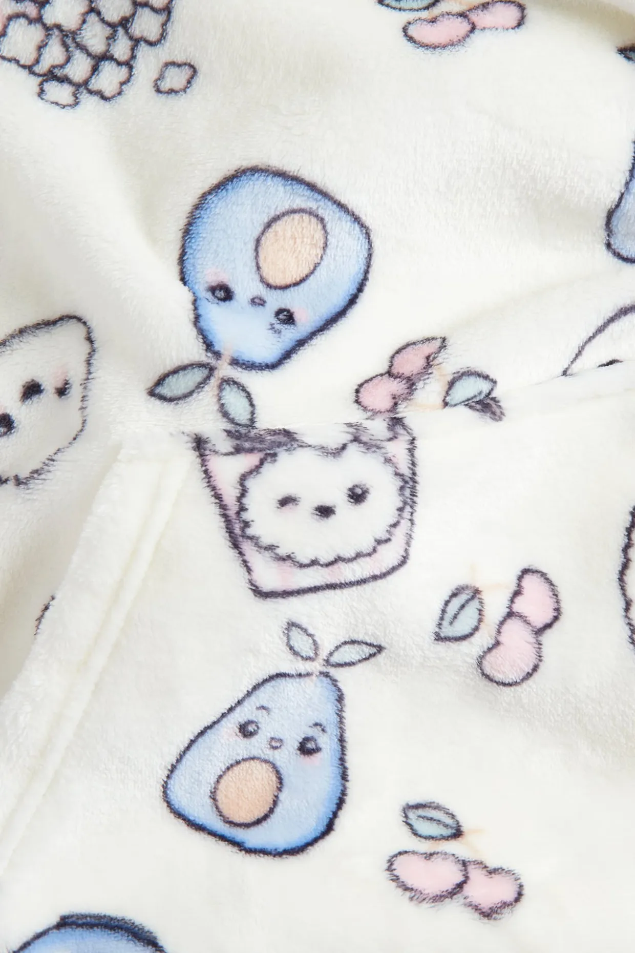 Kuviollinen fleecehuppari | Luonnonvalkoinen | Lapset | Kappahl