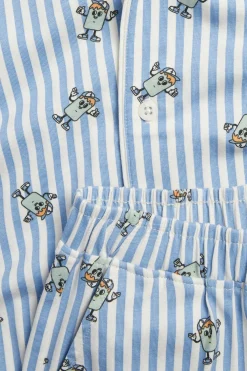 Kuviollinen, lyhytlahkeinen pyjamasetti | Luonnonvalkoinen | Lapset | Kappahl