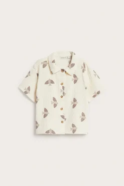 Kuviollinen musliinipaita | Beige | Lapset | Kappahl