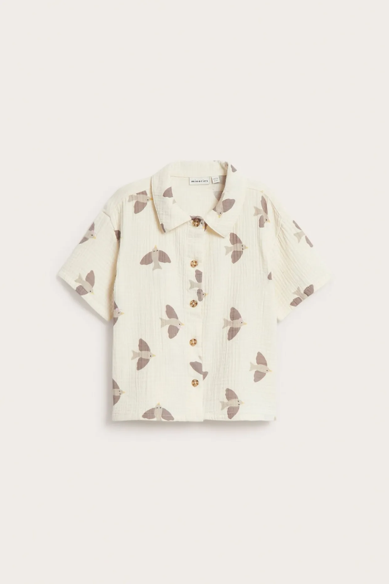 Kuviollinen musliinipaita | Beige | Lapset | Kappahl