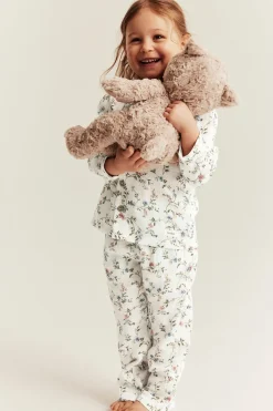Kuviollinen pyjama | Luonnonvalkoinen | Lapset | Newbie