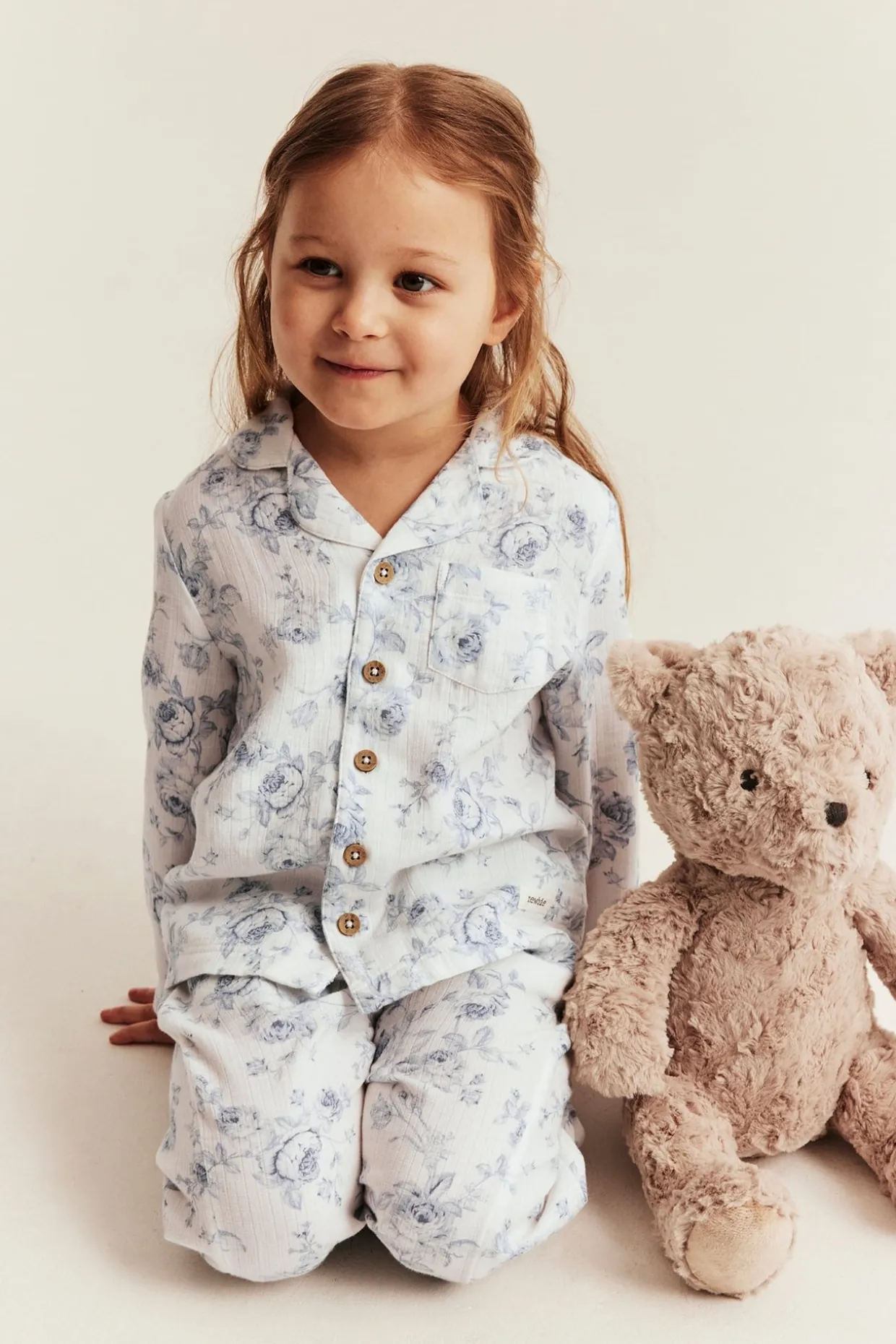 Kuviollinen pyjama | Valkoinen | Lapset | Newbie