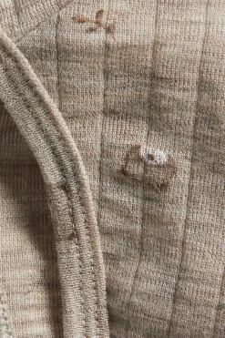 Kuviollinen villamyssy | Meleerattu beige | Vauvat | Newbie