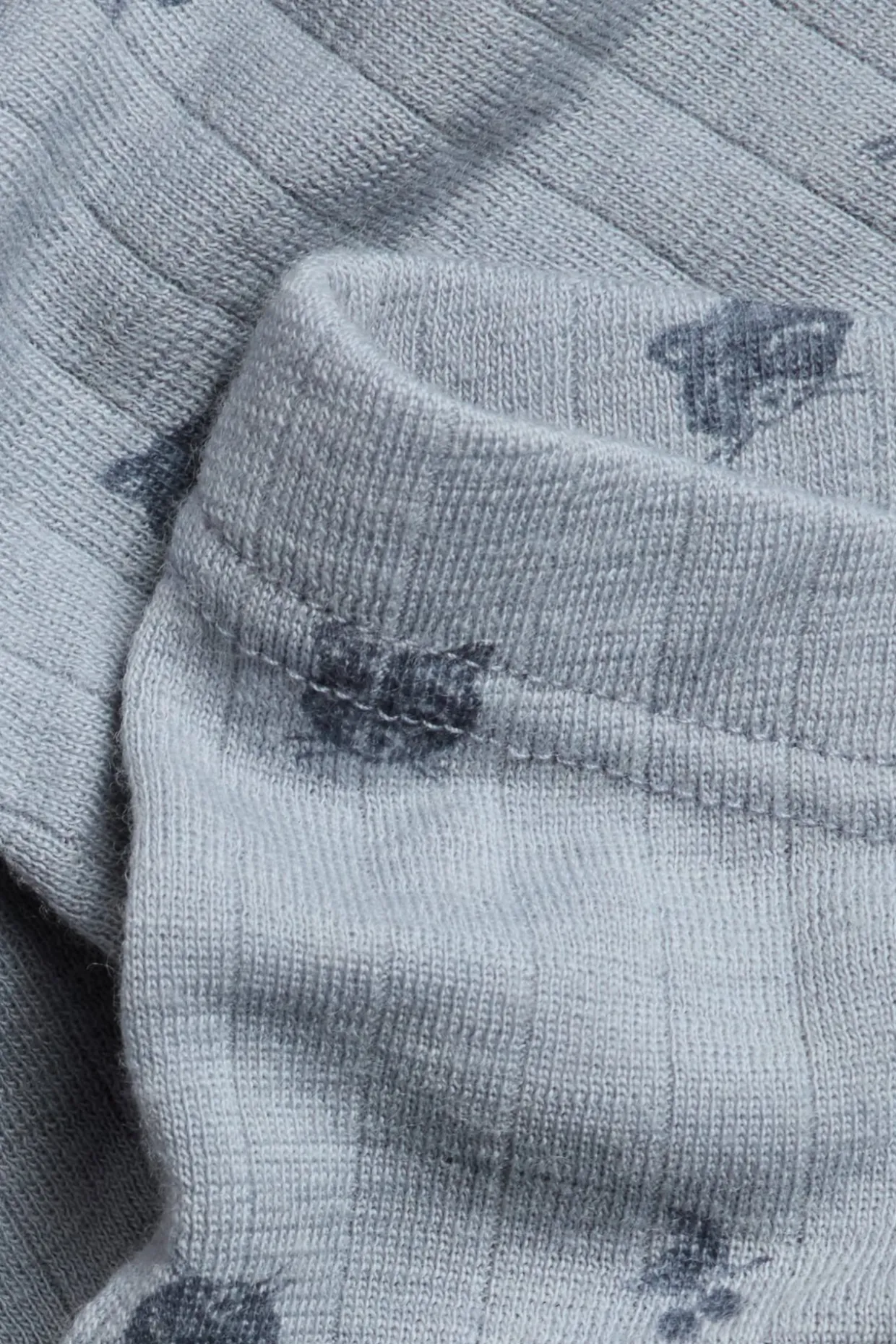Kuviolliset merinovillaleggingsit | Vaaleansininen | Lapset | Newbie
