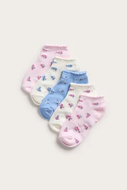 Kuviolliset nilkkasukat, 5-pack | Vaaleanpunainen | Lapset | Kappahl