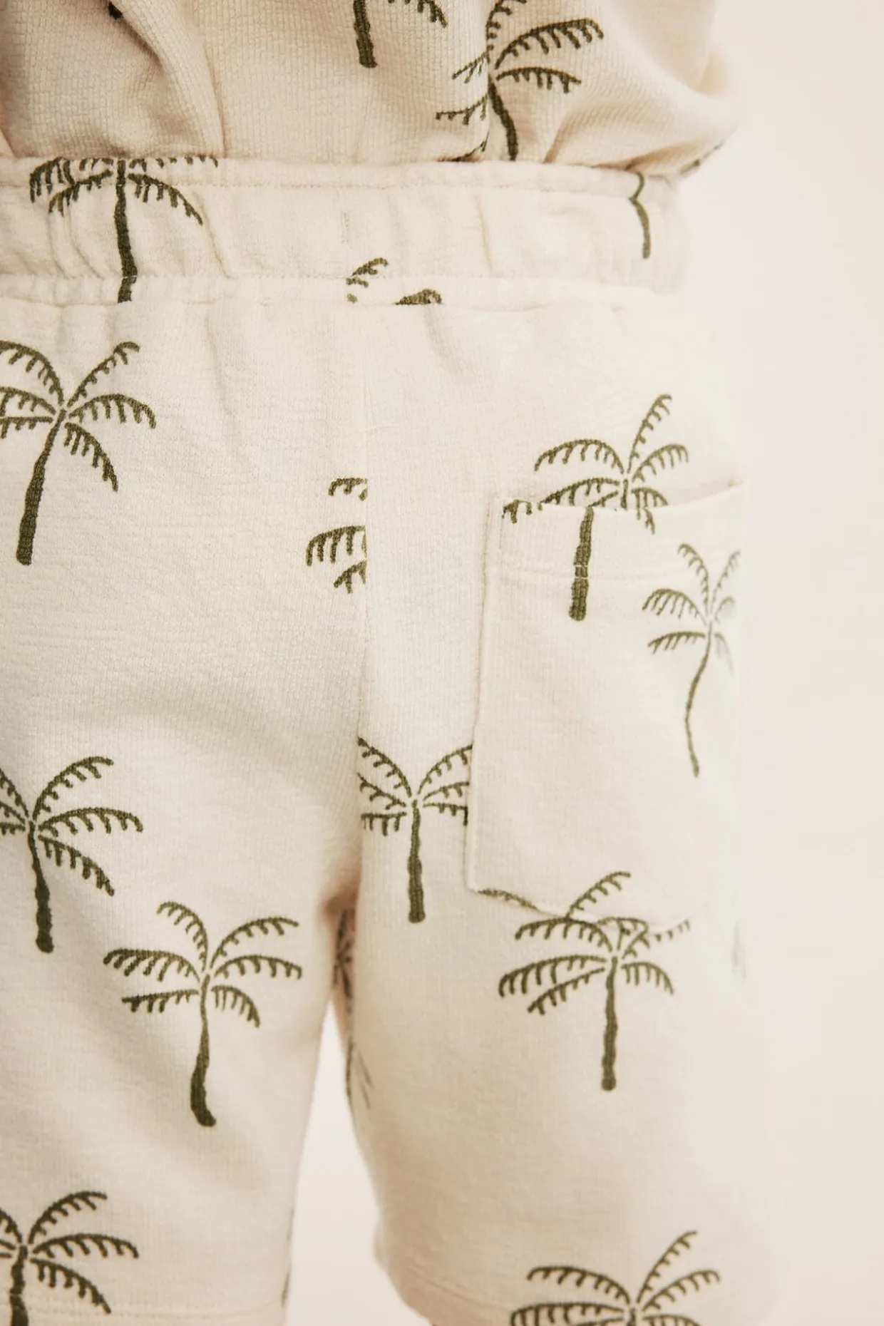 Kuviolliset puuvillatrikooshortsit | Vaaleanbeige | Lapset | Kappahl