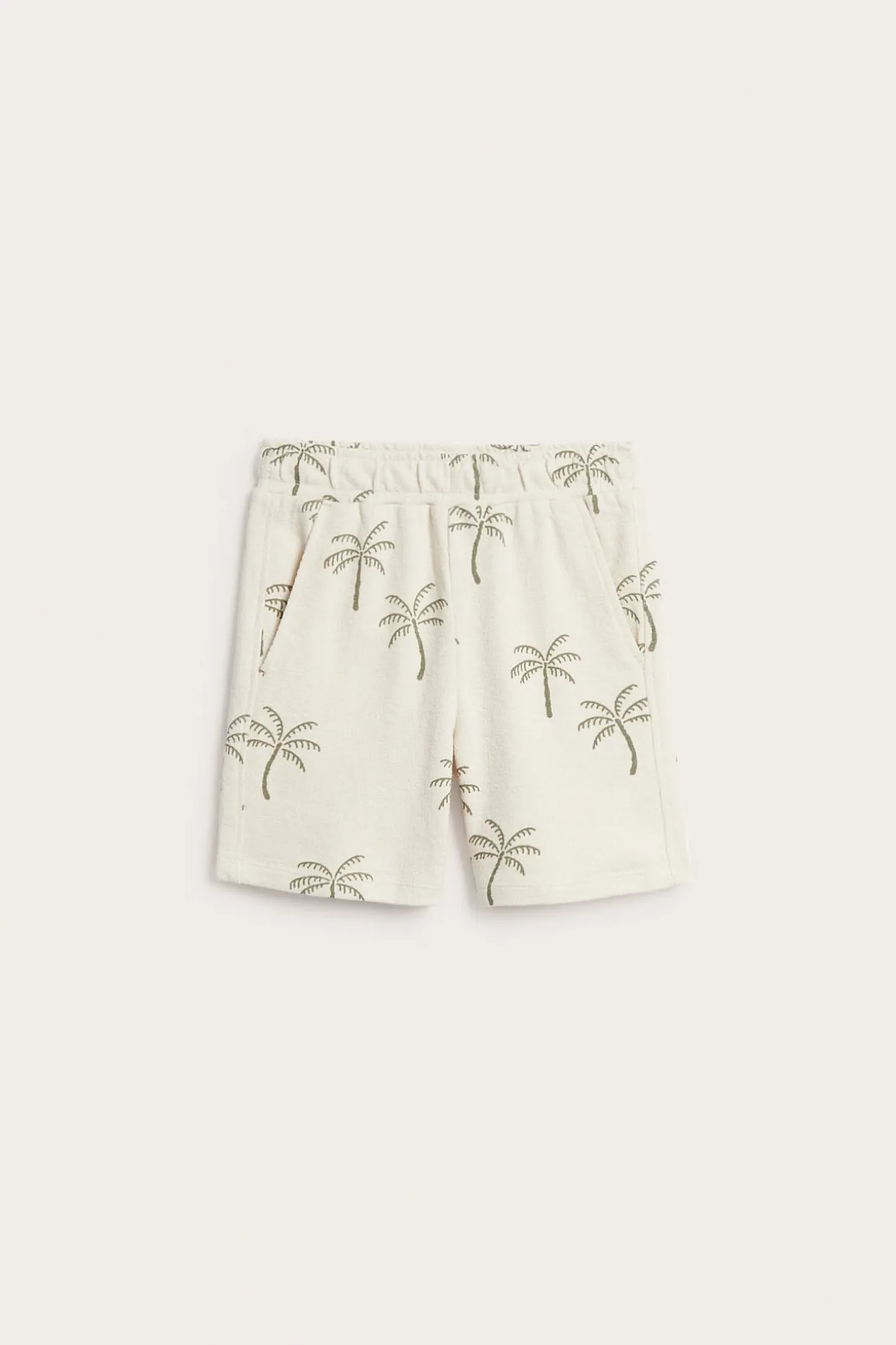 Kuviolliset puuvillatrikooshortsit | Vaaleanbeige | Lapset | Kappahl