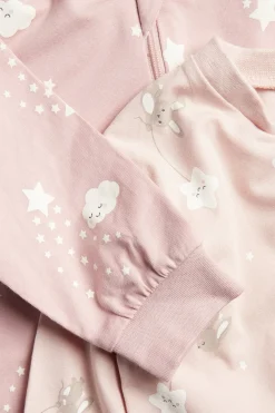 Kuviolliset vauvojen pyjamat, 2-pack | Pinkki | Vauvat | Kappahl