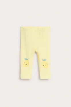 Leggingsit, joissa on applikointi | Vaaleankeltainen | Vauvat | Kappahl
