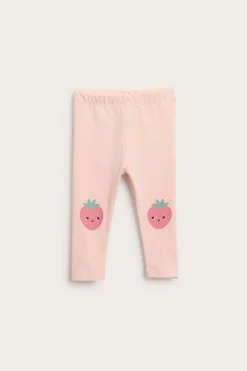 Leggingsit, joissa on applikointi | Vaaleanpunainen | Vauvat | Kappahl