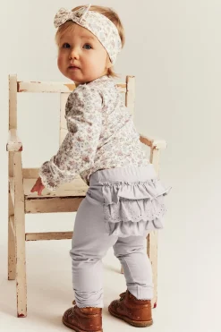 Leggingsit, joissa on röyhelö | Vaaleanvioletti | Vauvat | Newbie