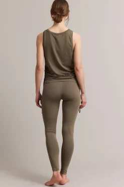 Leggingsit, joissa on taitettava vyötärö | Ruskea | Naiset | Kappahl