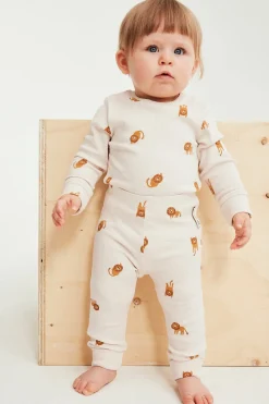 Leijonakuvioiset leggingsit | Beige | Lapset | Kappahl