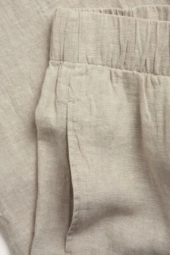 Leveät pellavahousut | Beige | Naiset | Kappahl