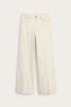 Leveät tvillihousut | Beige | Naiset | Kappahl